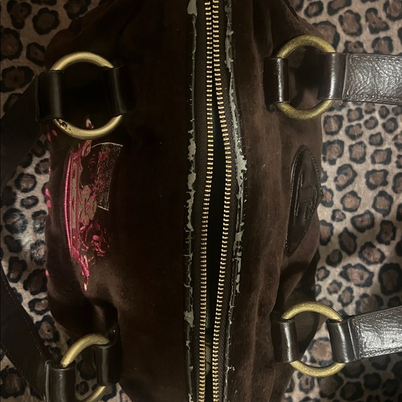 Vintage juicy couture brown velour bag - Picture 3 of 9